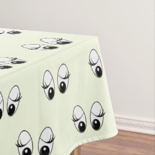 Funny Eyes Tablecloth or Choose Color