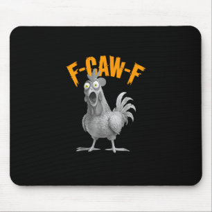 Funny F Caw F Chicken Classic Retro Style Mouse Pad
