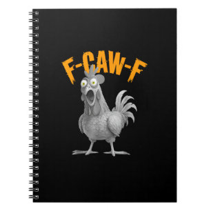 Funny F Caw F Chicken Classic Retro Style Notebook