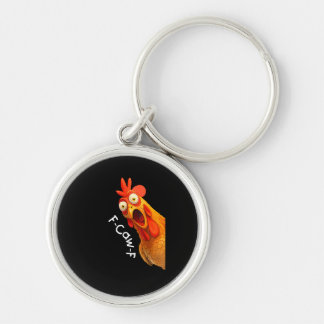 Funny F-Caw-F Chicken F-Caw-F Chicken Creative Cas Keychain
