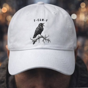 Funny F-Caw-F Crow Raven Hat