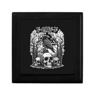 Funny F Caw F Raven Halloween Gift Box