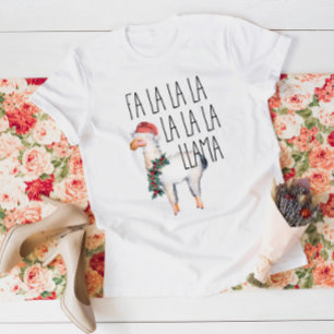 Funny Fa La La LLama Christmas T-Shirt