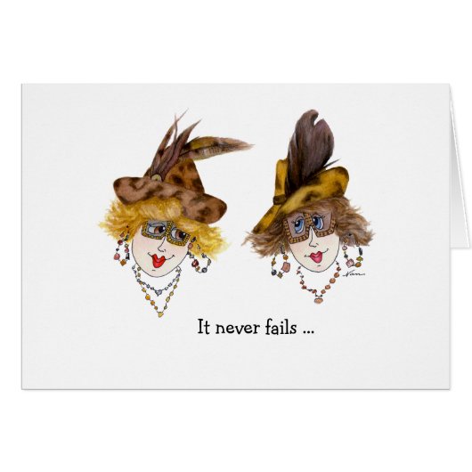 Funny Fabulous Ladies Cards (Front Horizontal)