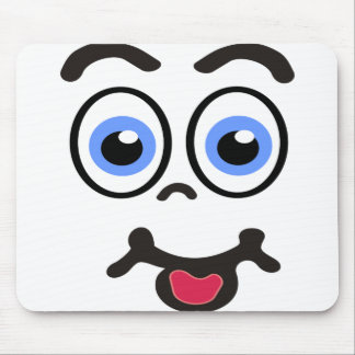 funny face #1 light mouse pad