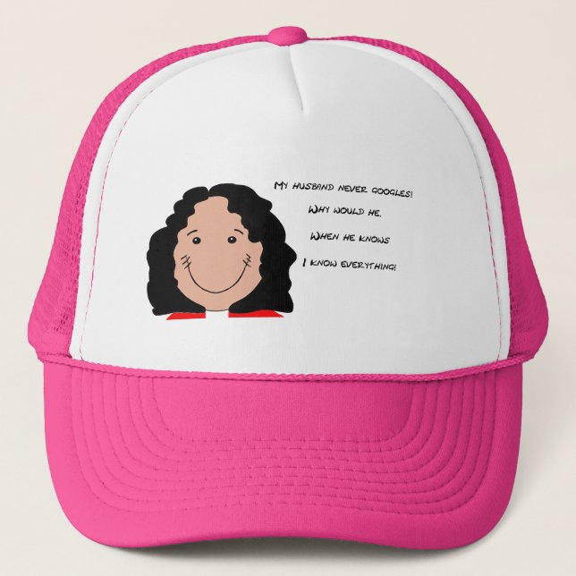 Funny Face art for Trucker-Hat Trucker Hat (Front)