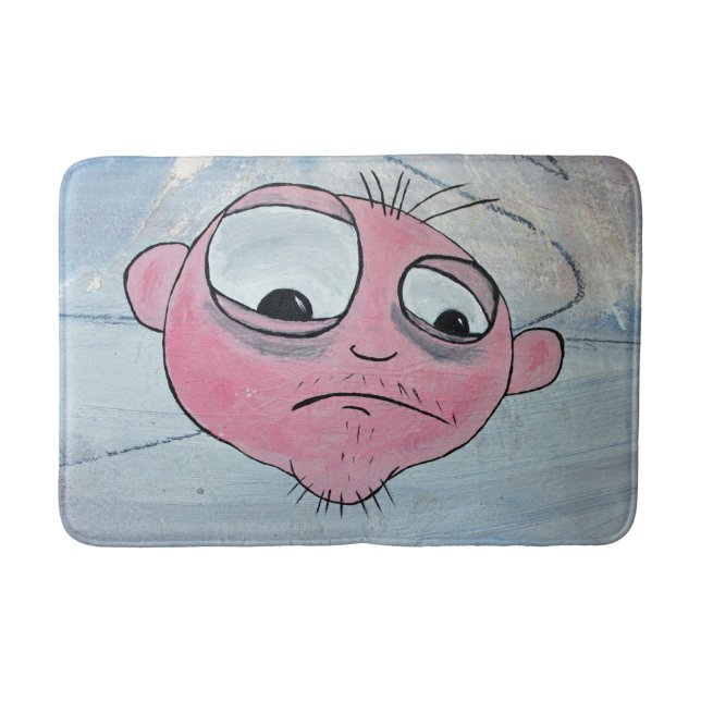 Funny Face Bath Mat! Bathroom Mat (Front)