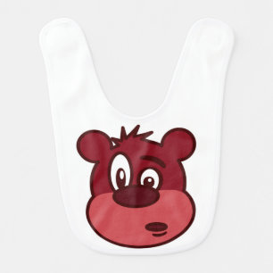 FUNNY FACE BEAR BABY BIB