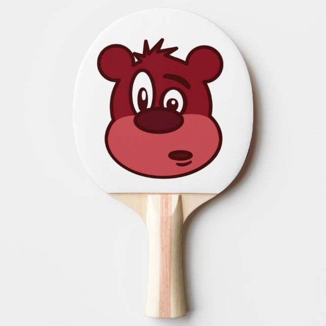 FUNNY FACE BEAR Ping-Pong PADDLE (Front)