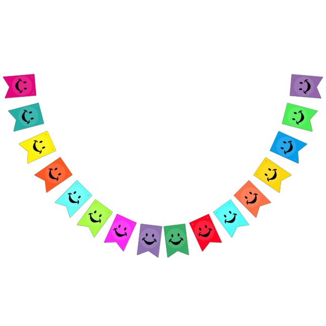 Funny face black+ your backg. & ideas bunting flags (All)