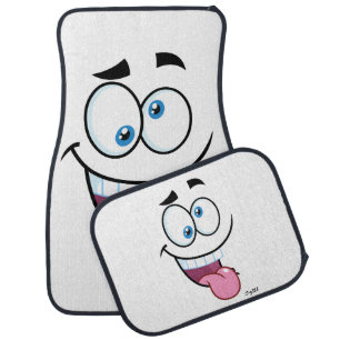 funny face car floor mat