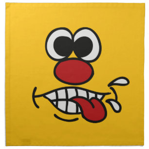 Funny Face custom cloth napkins