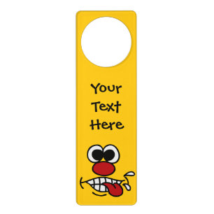 Funny Face custom door hanger