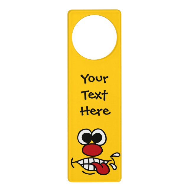 Funny Face custom door hanger (Front)