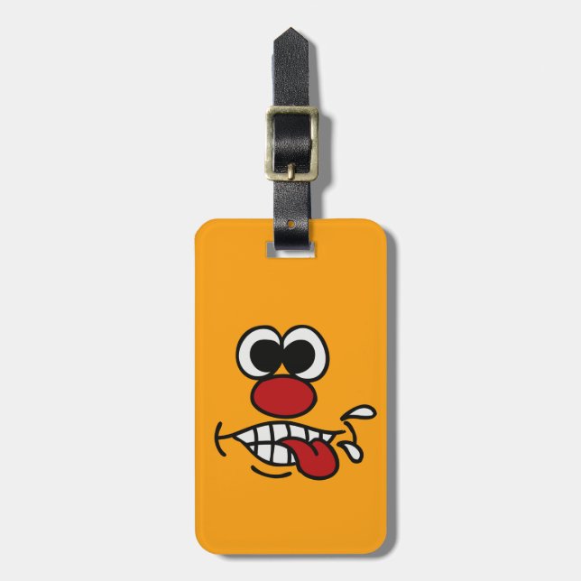 Funny Face custom luggage tag (Front Vertical)