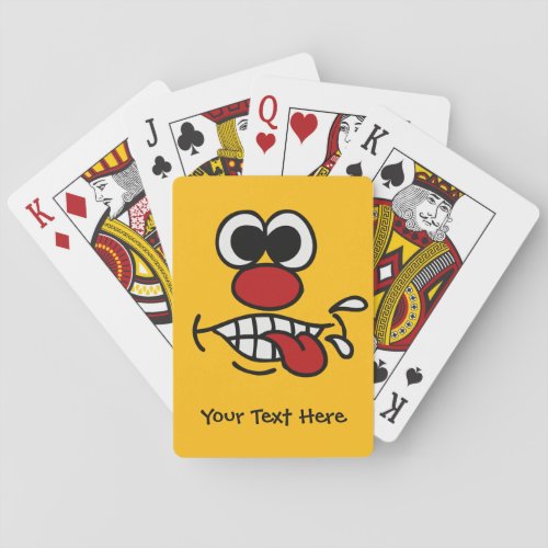 Funny Face custom playing cards