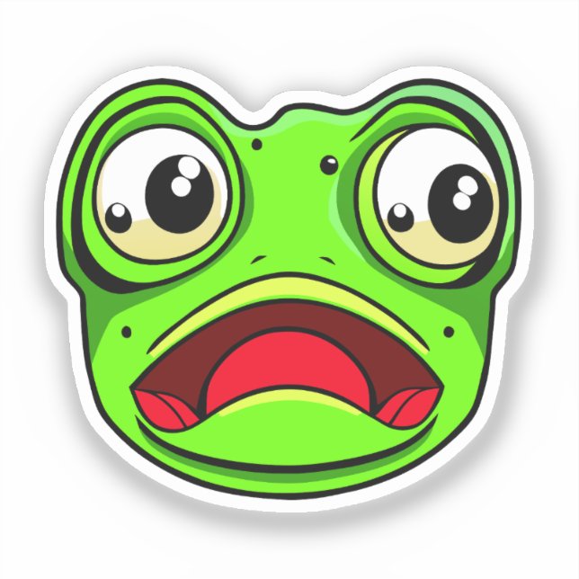 Funny Face Custom Sticker (Front)