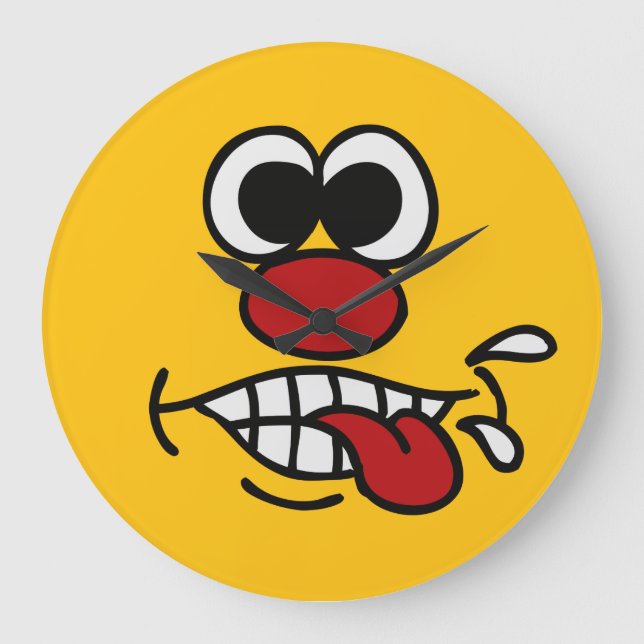 Funny Face custom wall clock (Front)