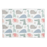 Funny Face Cute Doodle Animal Pattern Pillow Case