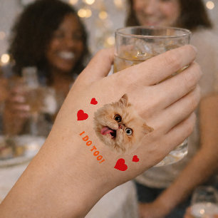 Funny Face Cute Pet Wedding Bachelorette Party Temporary Tattoos