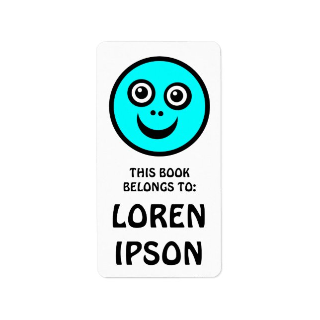Funny Face - Cyan - Book Plate (Front)
