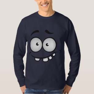 Funny face dark blue men T-Shirt