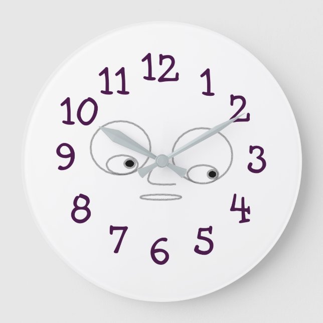 Funny Face Design Wall Clock (Front)