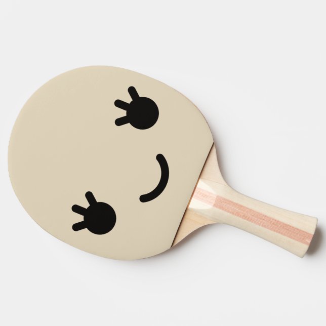 Funny Face. Emoji. Emoticon. Ping-Pong Paddle (Side)
