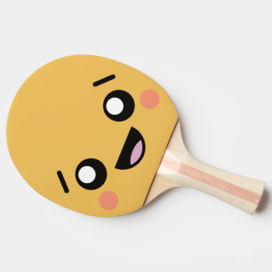 Funny Face. Emoji. Emoticon. Ping-Pong Paddle
