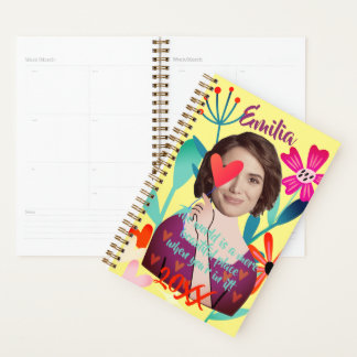 Funny Face | Flowers and Hearts Beautiful Girl Planner
