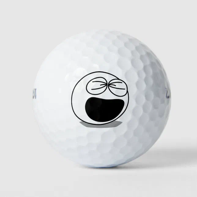 Funny Face Golf Balls Zazzle