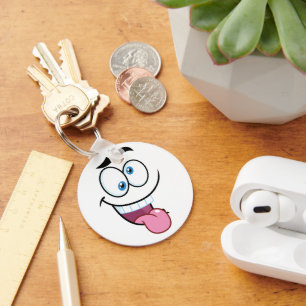 funny face keychain