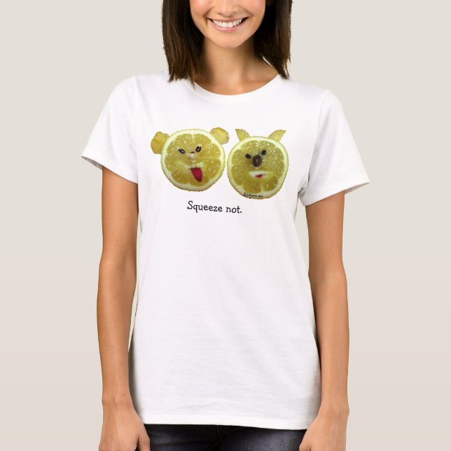 Funny Face Lemon Fruits T-Shirt /Apparel (Front)