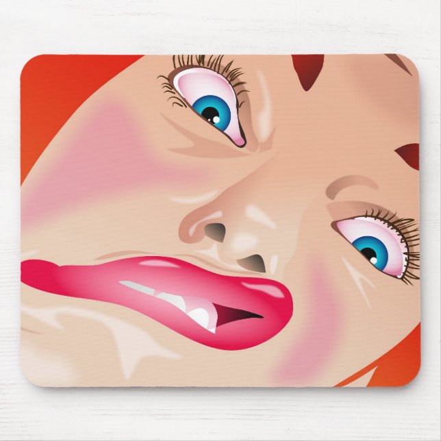 Funny Face Mouse Pad (Front)