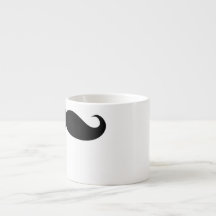 Funny Face Moustache Mug