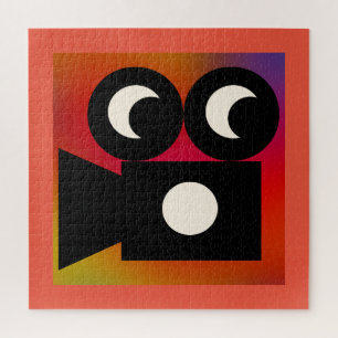 Funny Face Movie Camera Kids Jigsaw Puzzle