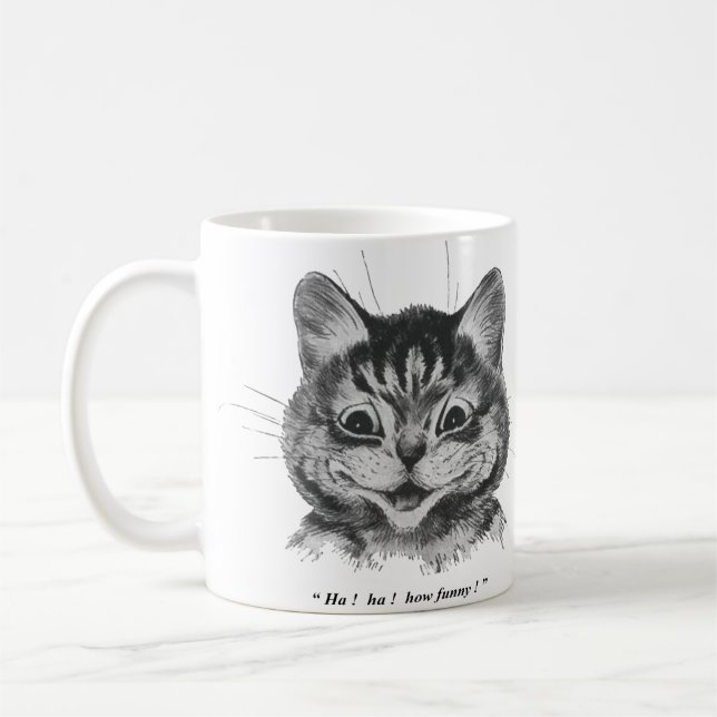 Funny Face of Cat (2), Louis Wain Coffee Mug
