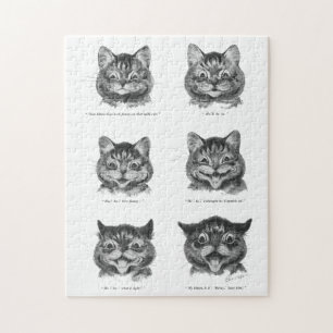 Funny Face of Cat, Louis Wain Jigsaw Puzzle