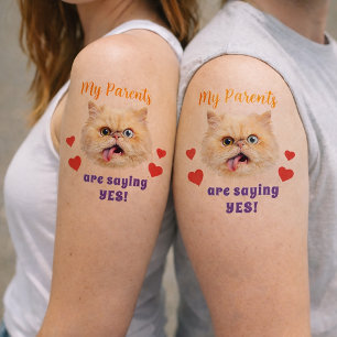 Funny Face Pet Wedding Bachelorette Party Temporary Tattoos
