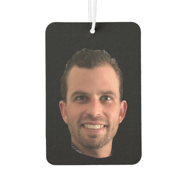 Funny Face Photo Boyfriend Girlfriend Air Freshener (Back)