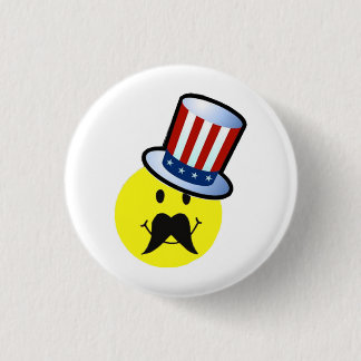 Funny Face Pin / Funny Mustache Pin