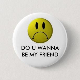 Funny Face Pinback Button
