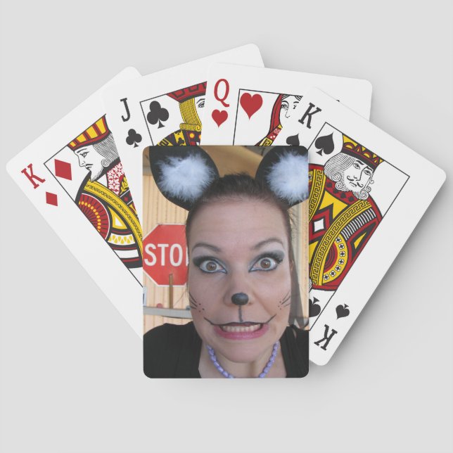 Funny Face Playing Cards! Poker Cards (Back)