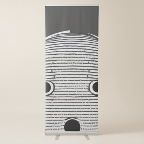 Funny Face Retractable Banner