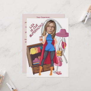 Funny Face   Super Mon Mother's Day Photo Fun Card
