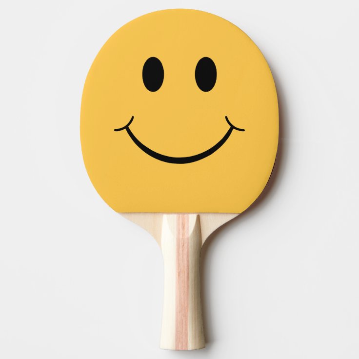 Funny Face Table Tennis Racket Ping-Pong Paddle | Zazzle