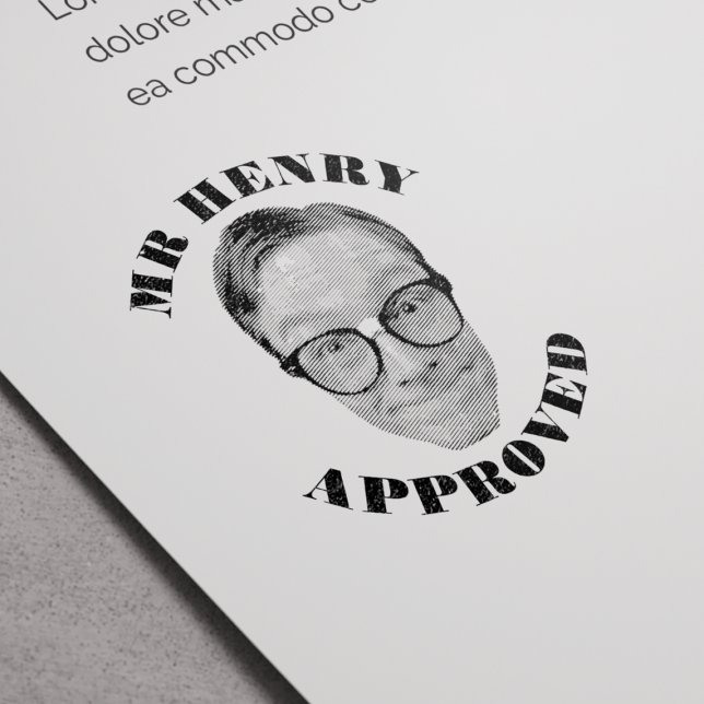 Funny Face Teacher Approved Self-inking Stamp (Creator Uploaded)