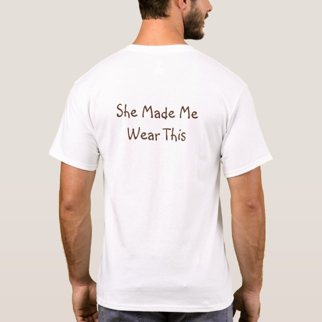 Funny Face-Whimsical I Love My Girlfriend Photo 2S T-Shirt (Back)
