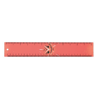 Funny Face with Smirky Smile - Red Ruler
