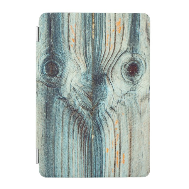 Funny Face, Wood Grain iPad Mini Cover (Front)